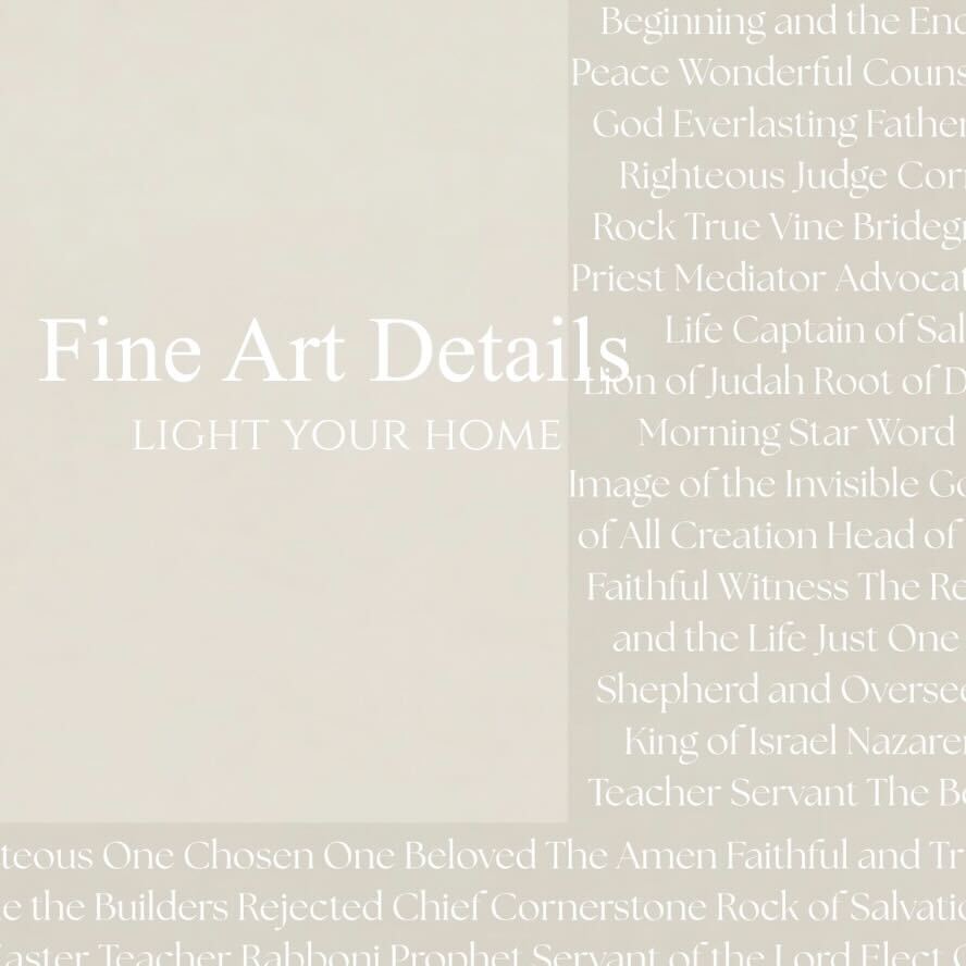 Words Of Christ - 430 Names of Christ - Print