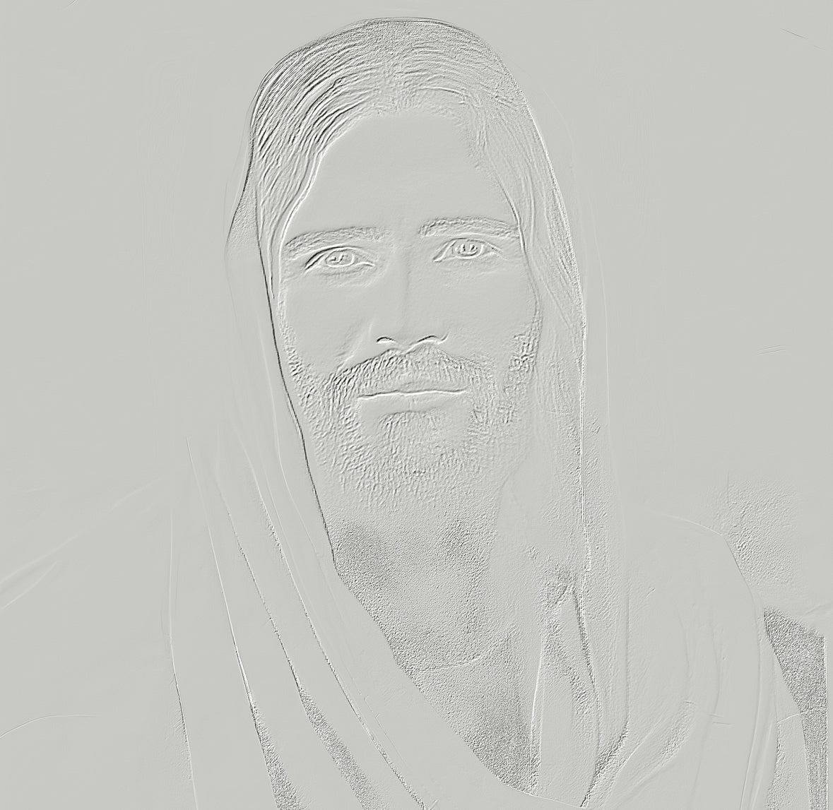 Christusstatue - Druck