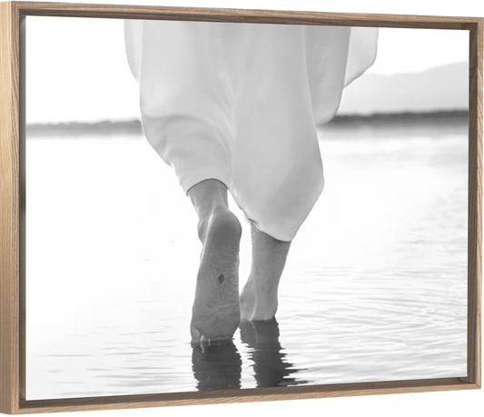 Walking On Water B&W - Leinwand