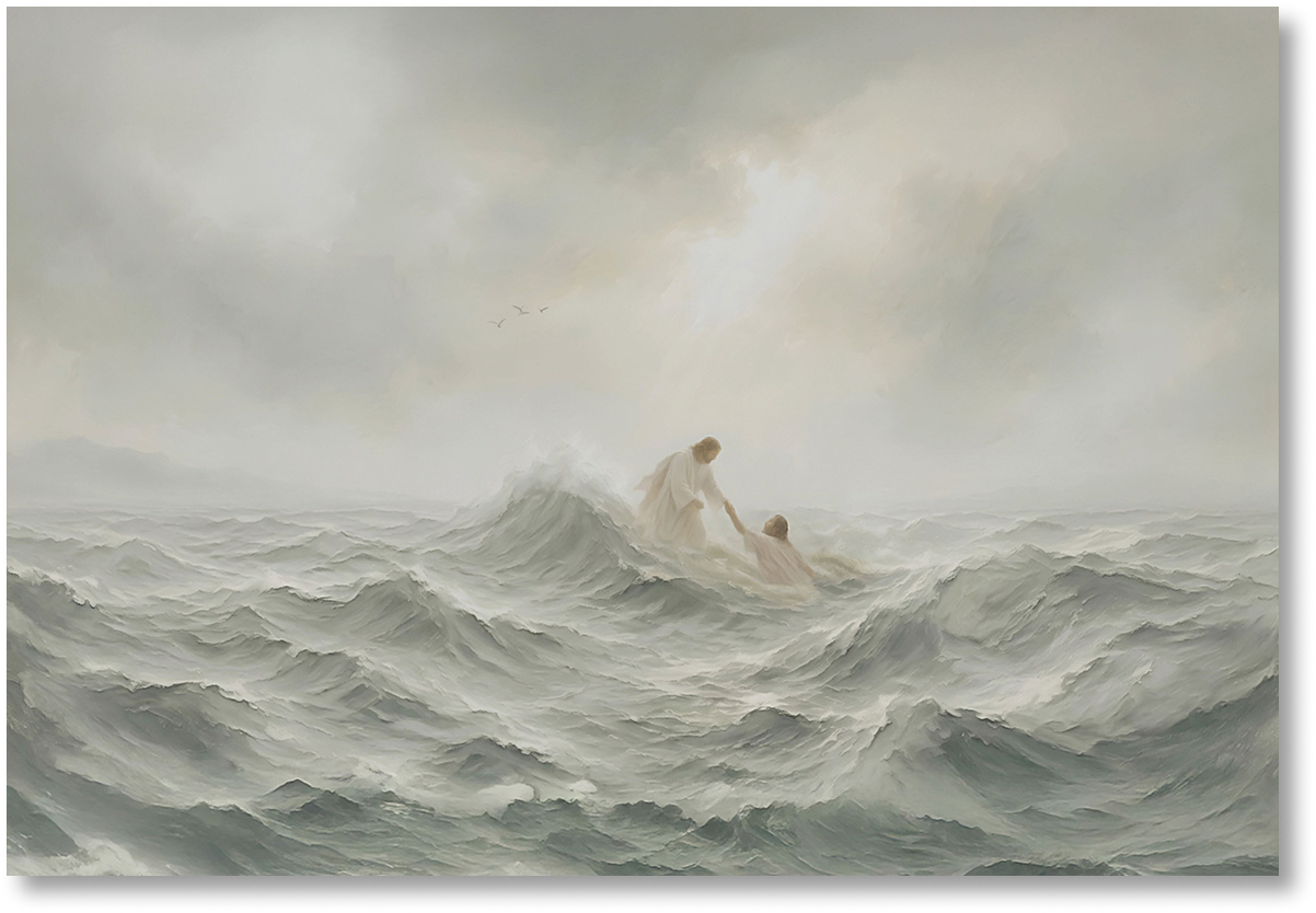 His Outstretched Hand - Edition 1 | Christian Wall Art Print