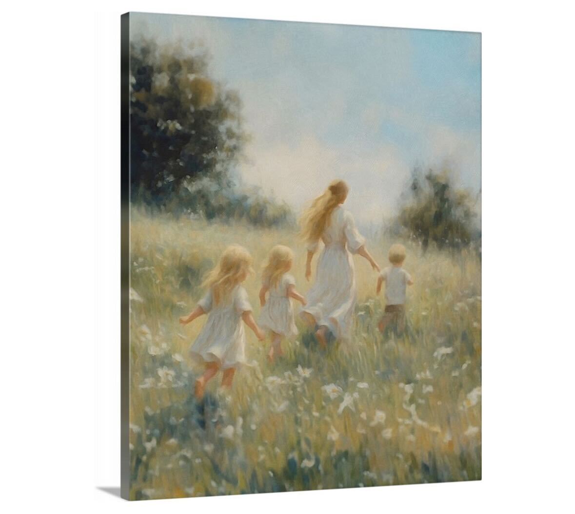 Mommy and Me, 3 Blondes - Canvas