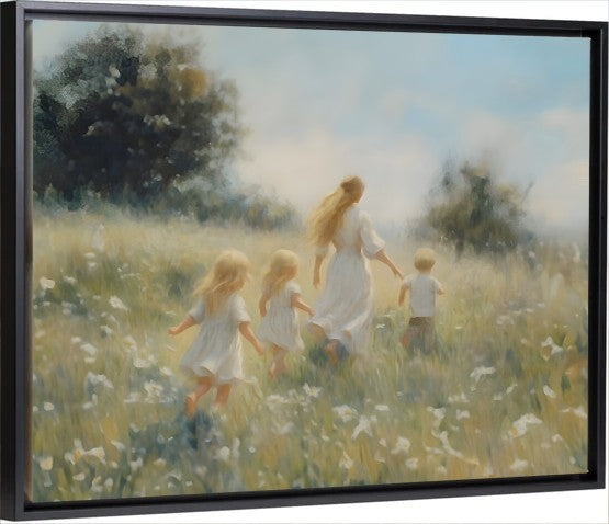 Mommy and Me, 3 Blondes - Canvas