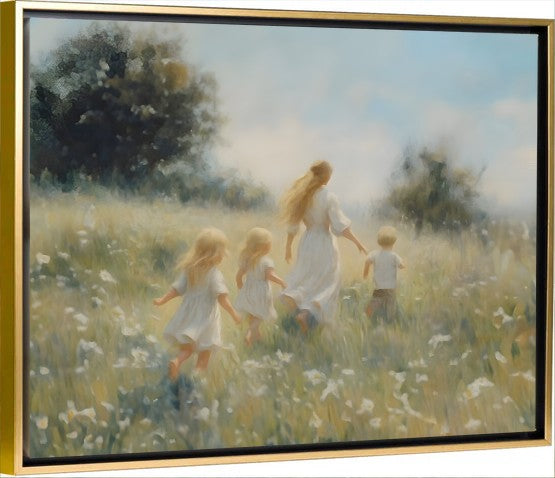 Mommy and Me, 3 Blondes - Canvas