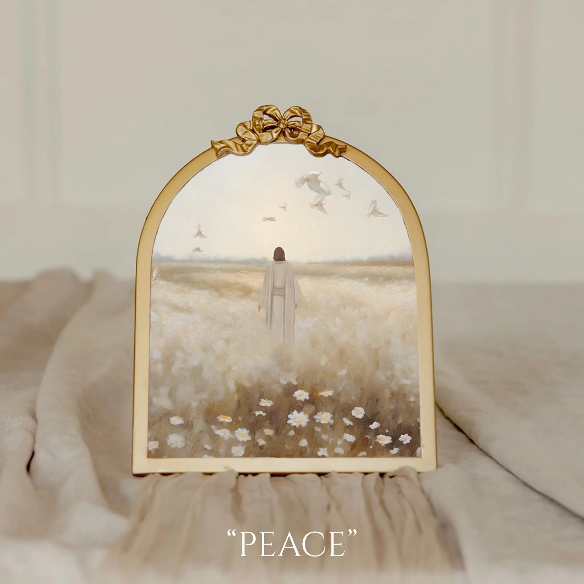 Vintage Ribbon Gold Frame - 5x7 – Light Your Home