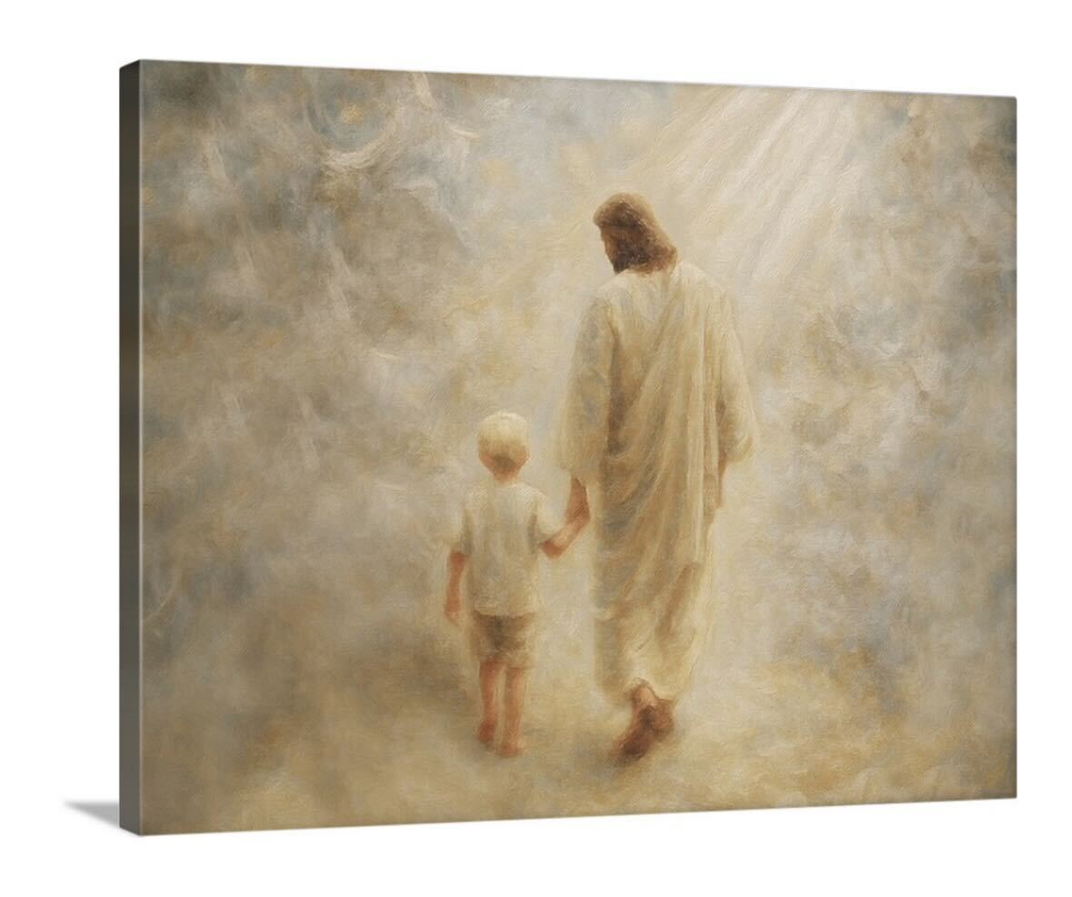 Safe Haven, Blonde Hair Boy - Canvas
