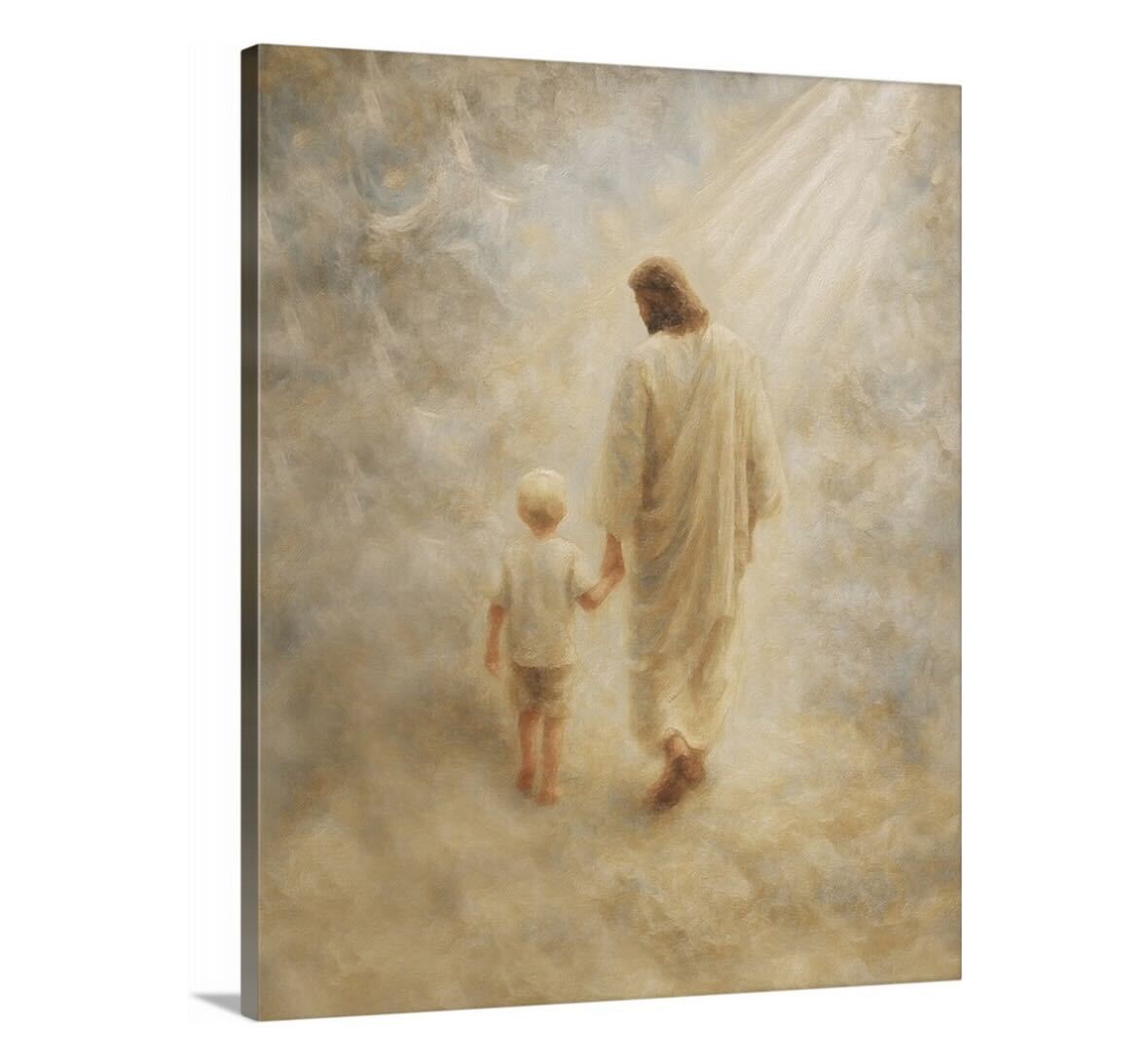 Safe Haven, Blonde Hair Boy - Canvas