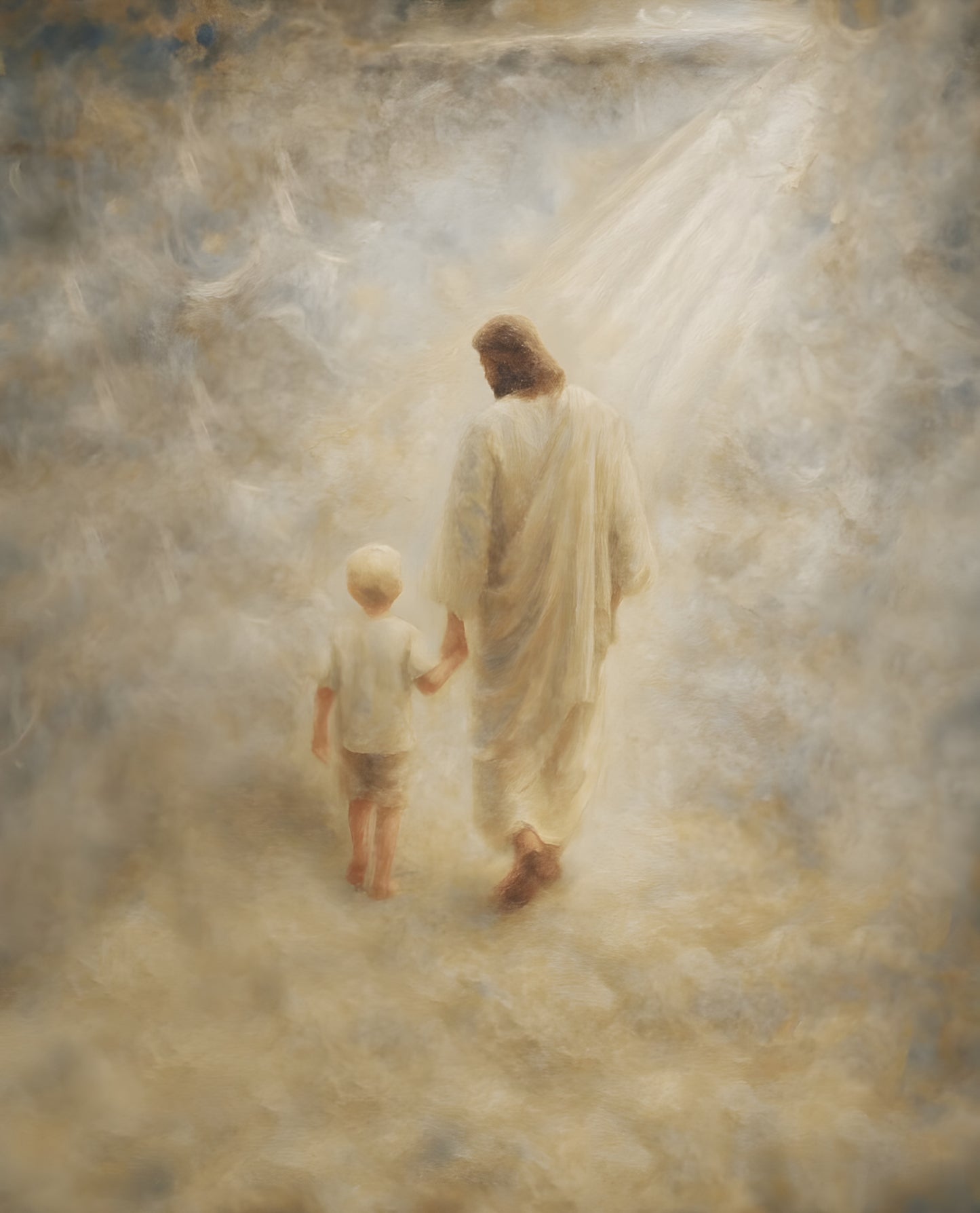 Safe Haven, Blonde Hair Boy - Canvas