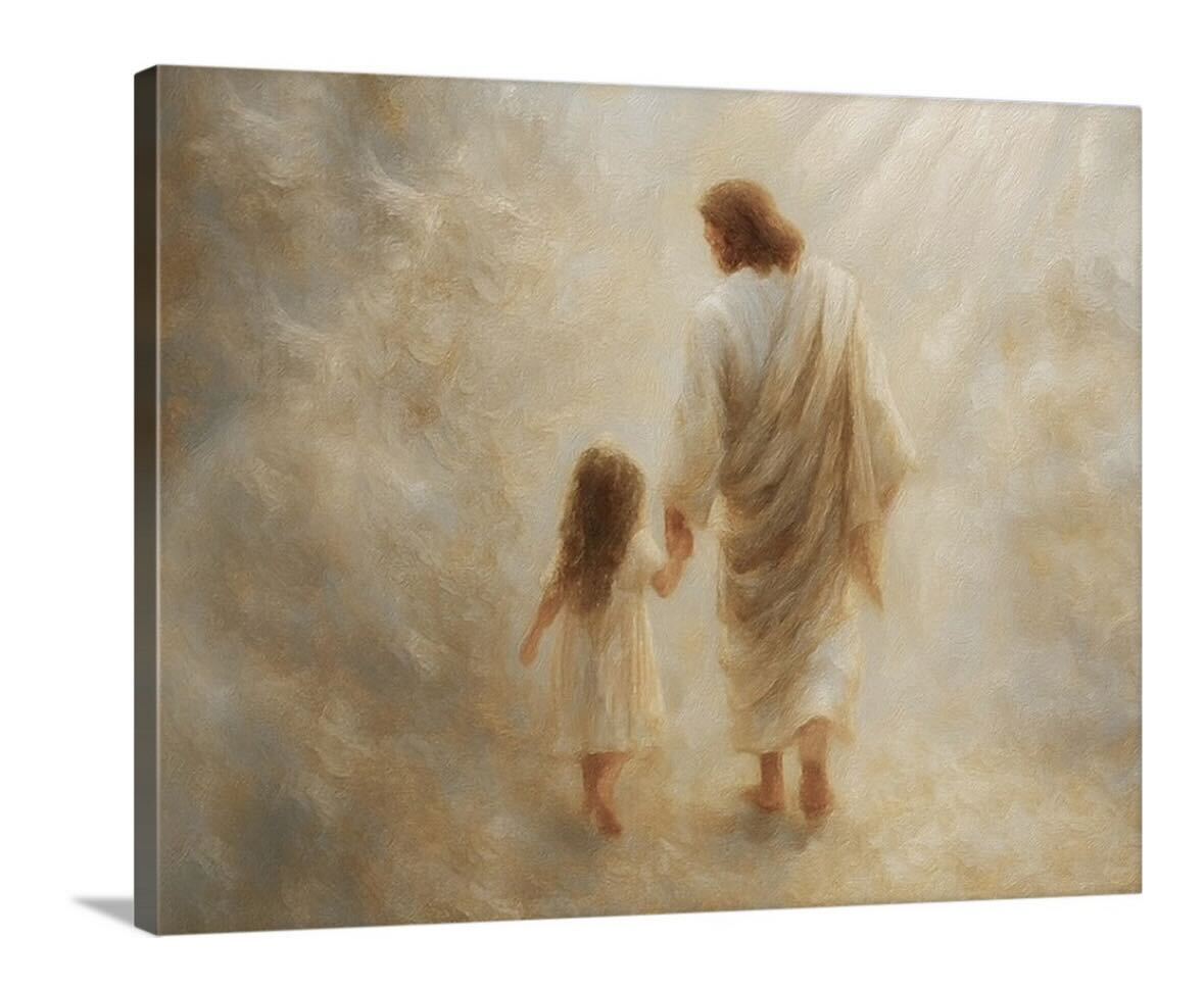 Safe Haven, Brunette Hair Girl - Canvas