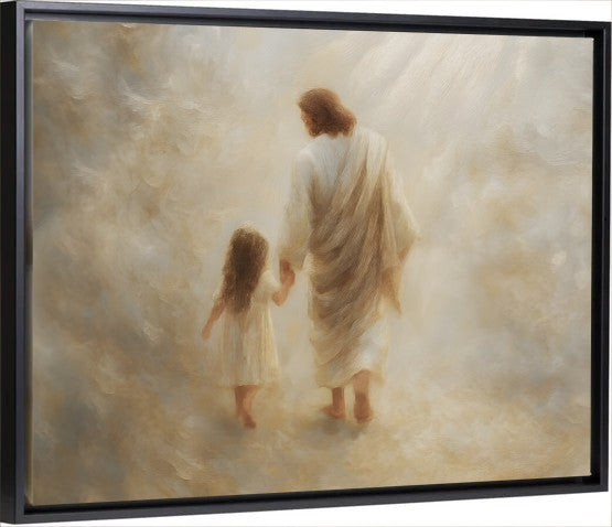 Safe Haven, Brunette Hair Girl - Canvas