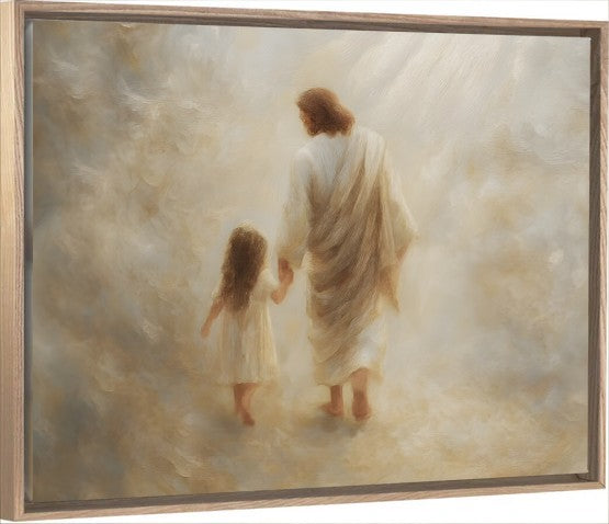 Safe Haven, Brunette Hair Girl - Canvas
