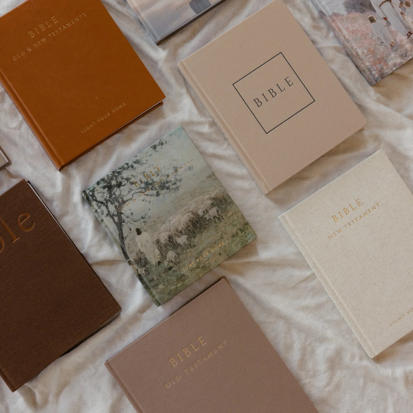 Mocha Linen Bible