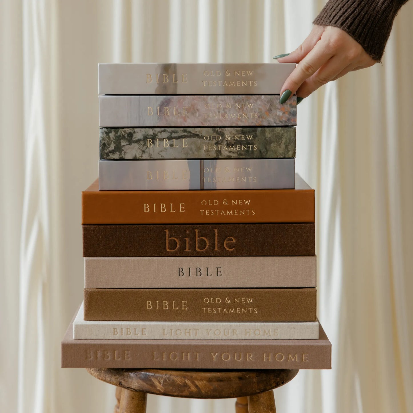 Mocha Linen Bible