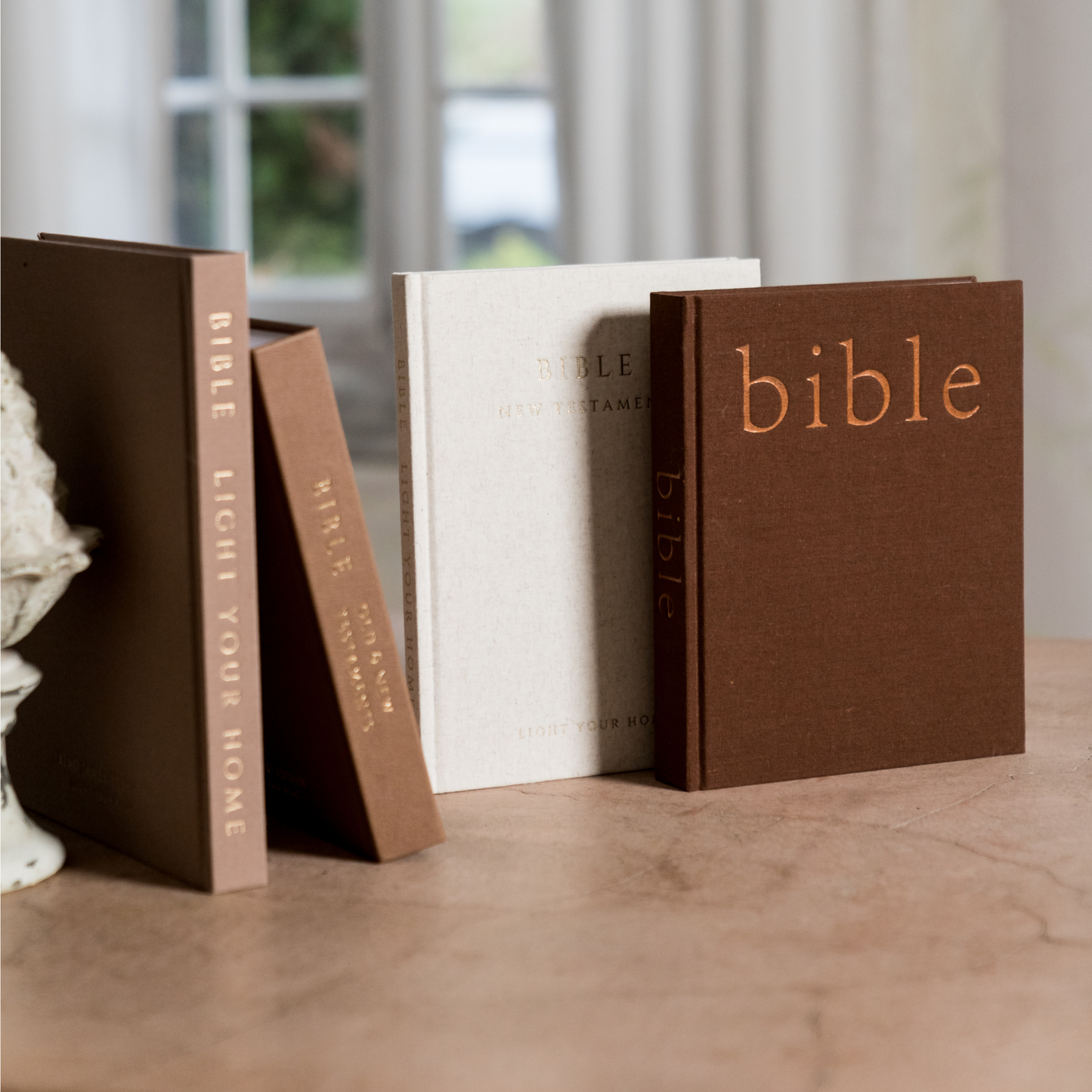 Mocha Linen Bible