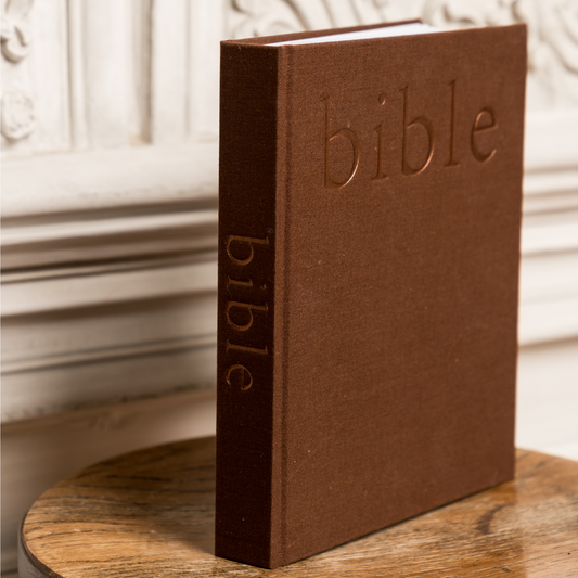 Mocha Linen Bible