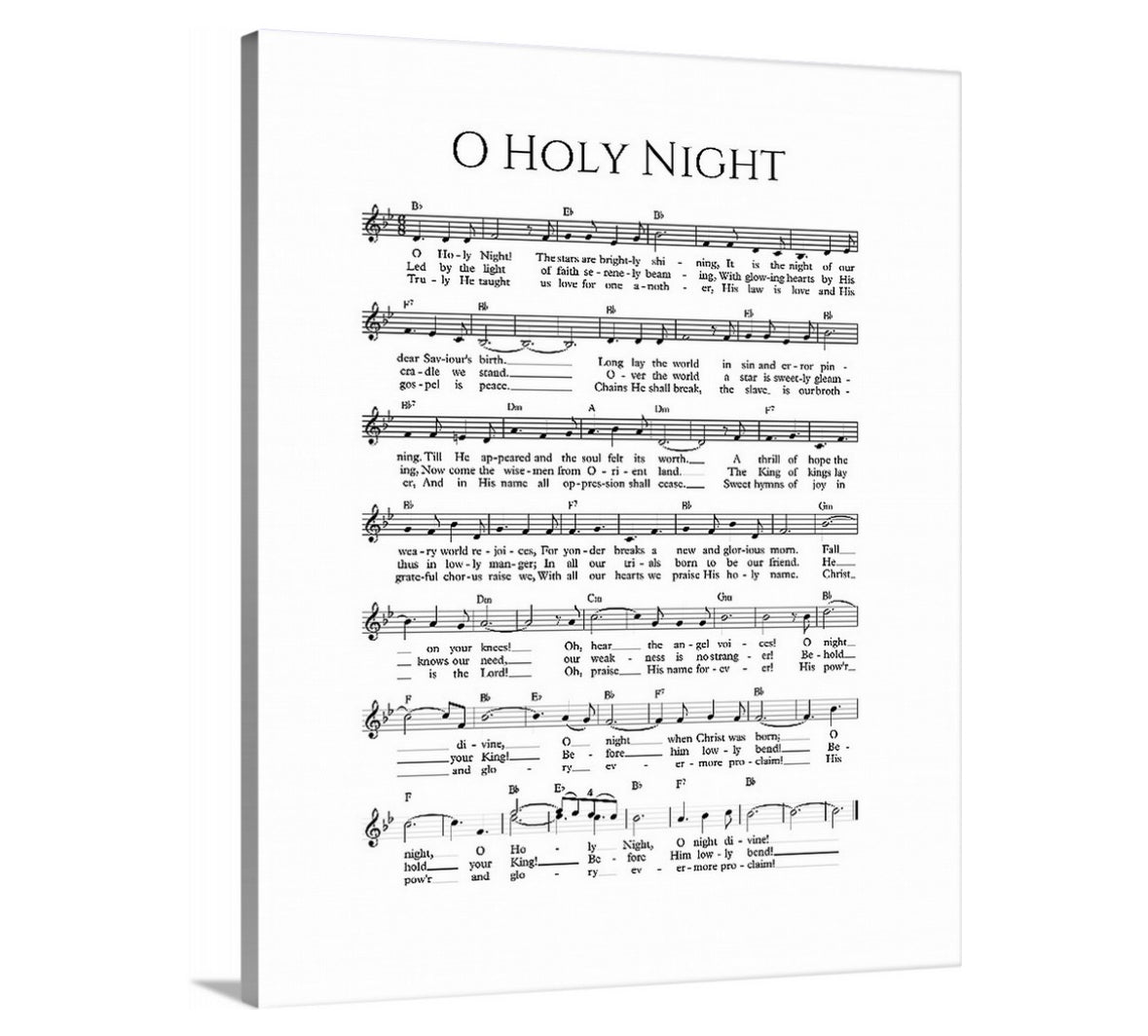 O Holy Night - Canvas