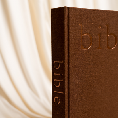 Mocha Linen Bible