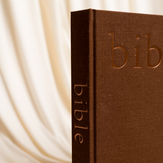 Mocha Linen Bible – Light Your Home