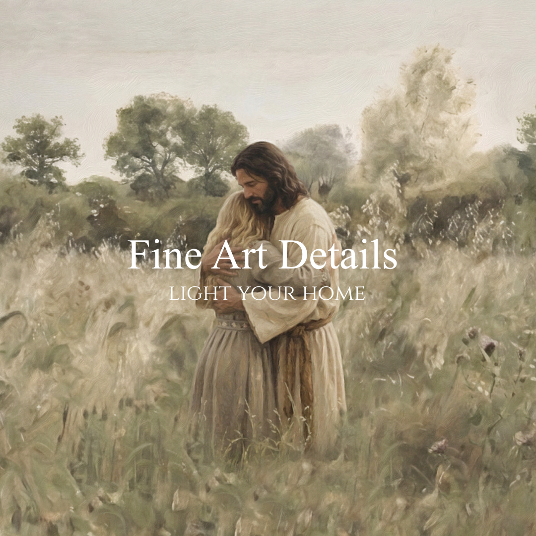 His Embrace - Blonde Girl - Canvas