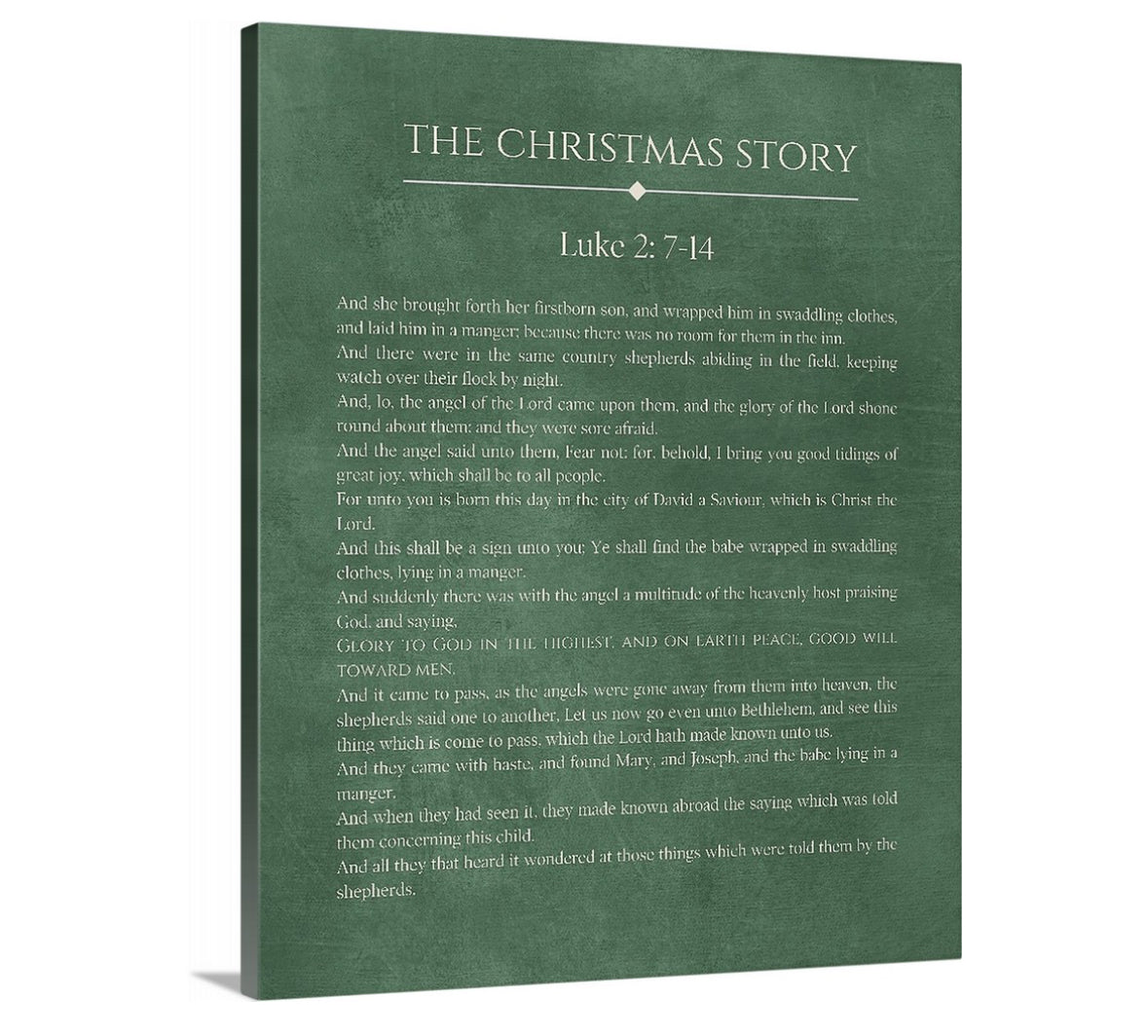 The Christmas Story - Canvas