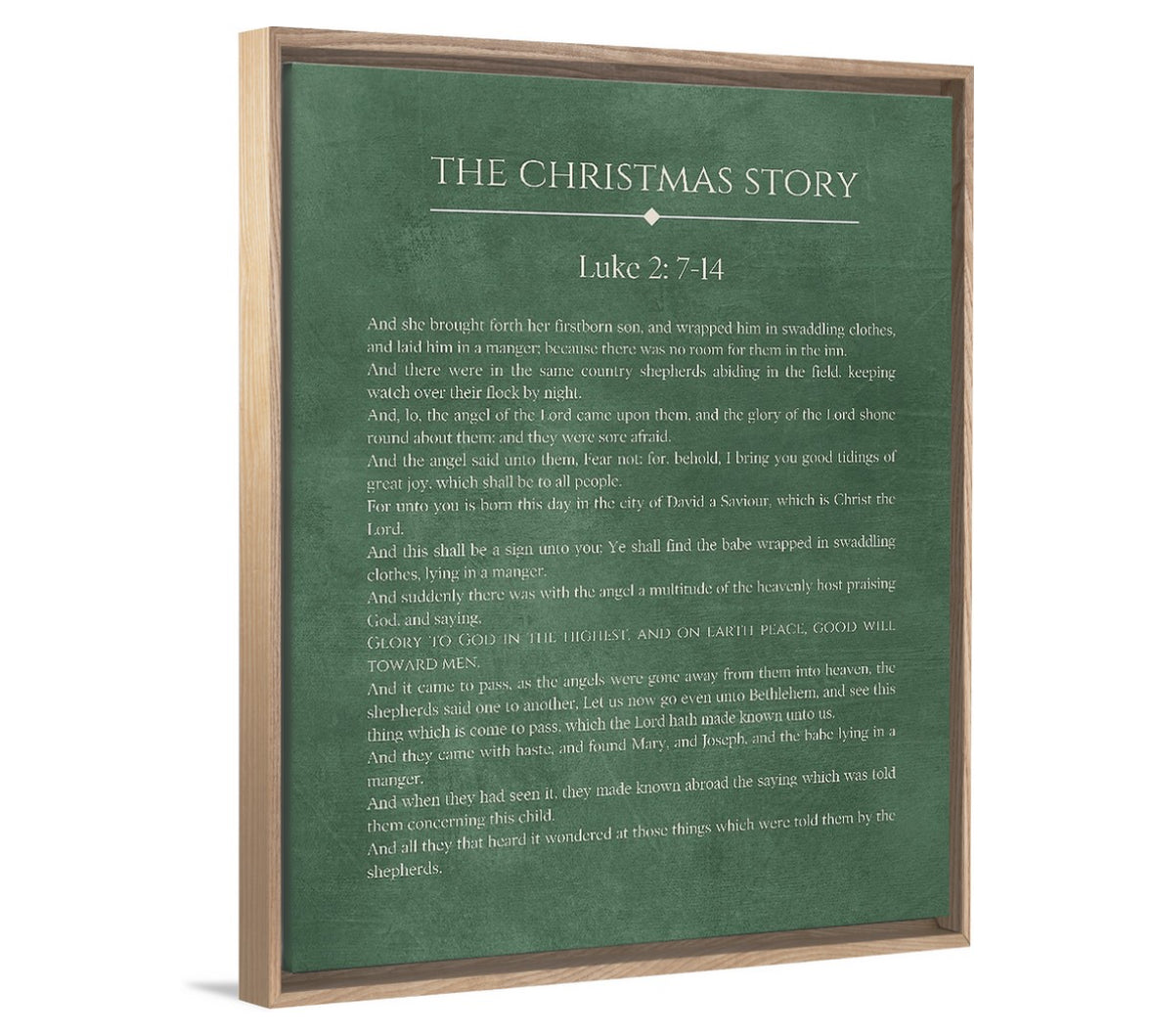 The Christmas Story - Canvas