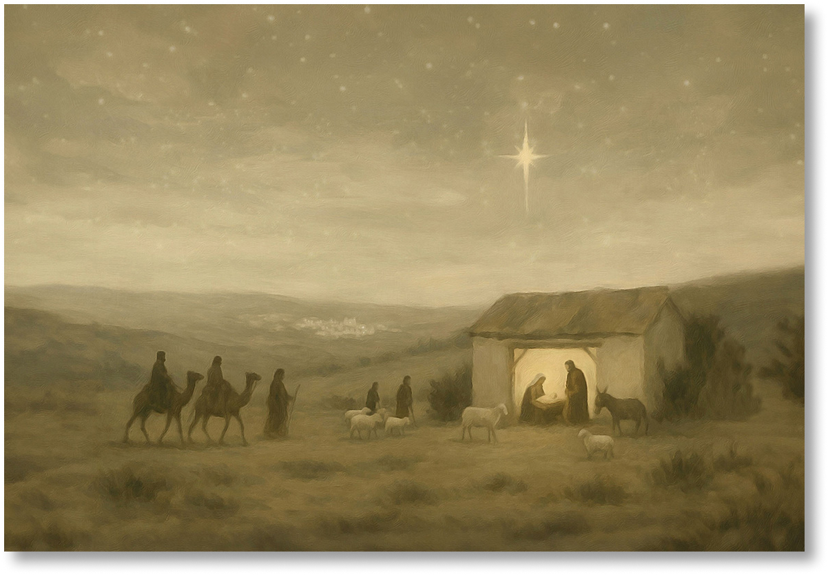 For Unto Us A Child Is Born - Print