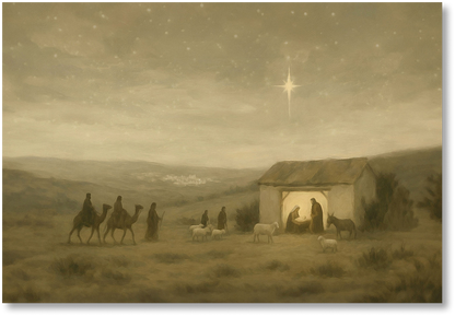 For Unto Us A Child Is Born - Print