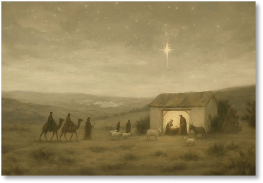 For Unto Us A Child Is Born - Print