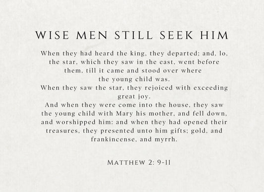 Seek Him - Print