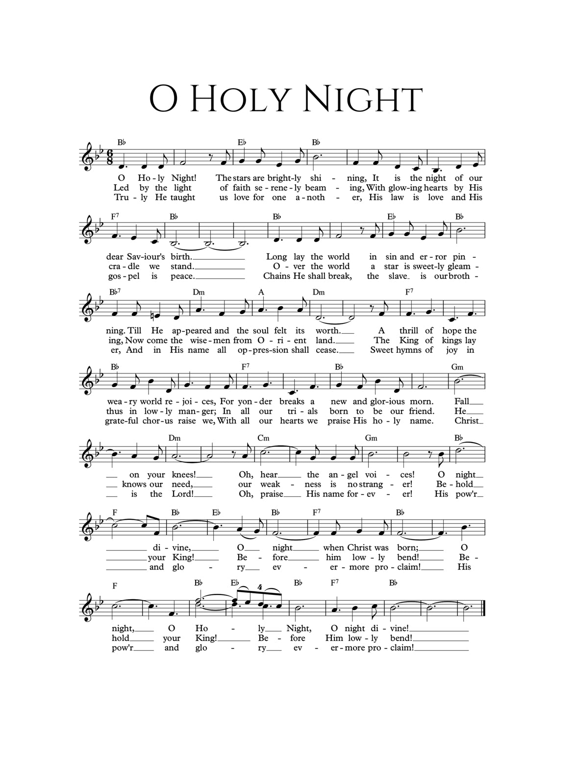 O Holy Night - Print