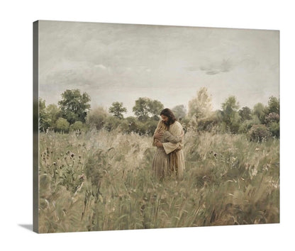 His Embrace - Blonde Girl - Canvas