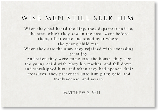 Seek Him - Print