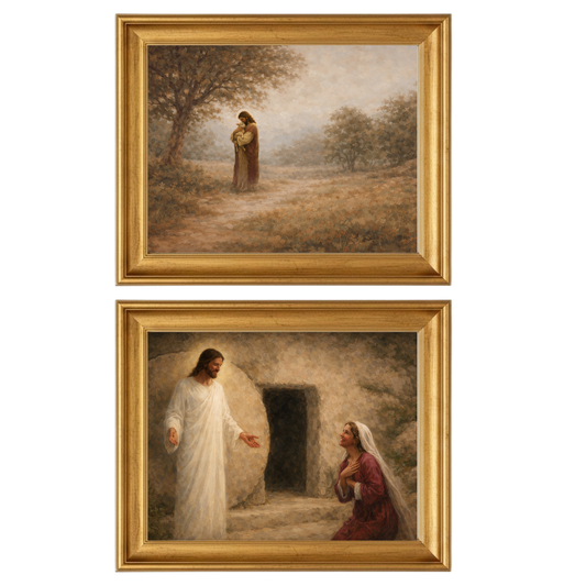Easter Set of 2 Framed Prints – Paths of Peace & At the Tomb
