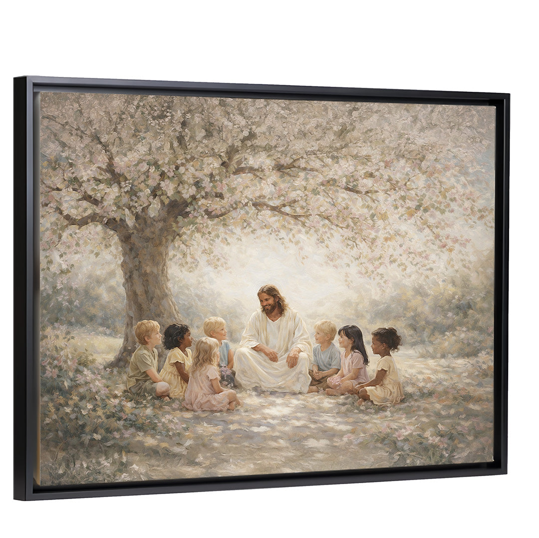 As A Child - Black Framed Horizontal Canvas