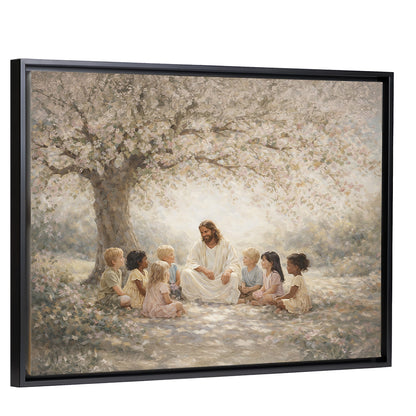 As A Child - Black Framed Horizontal Canvas