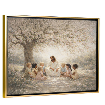 As A Child - Gold Framed Horizontal Canvas