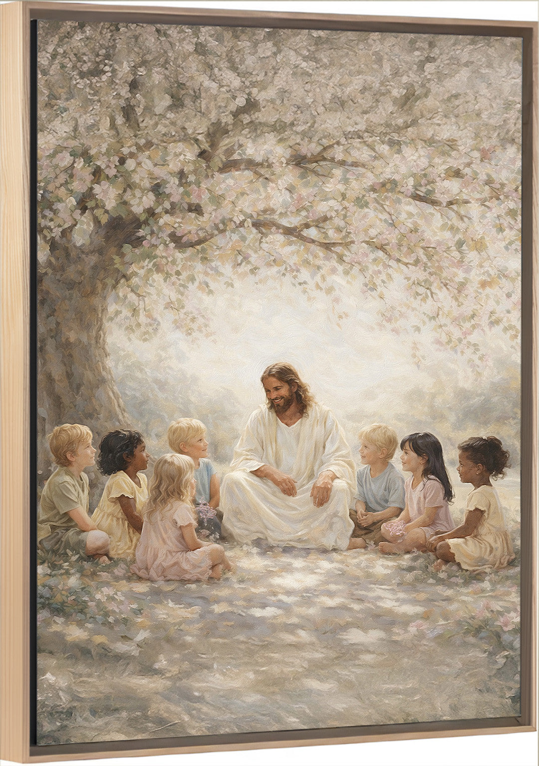 As A Child - Framed Vertical Canvas