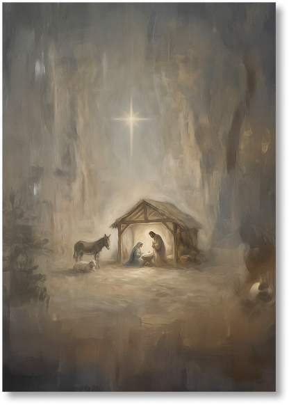 At the Manger - Print