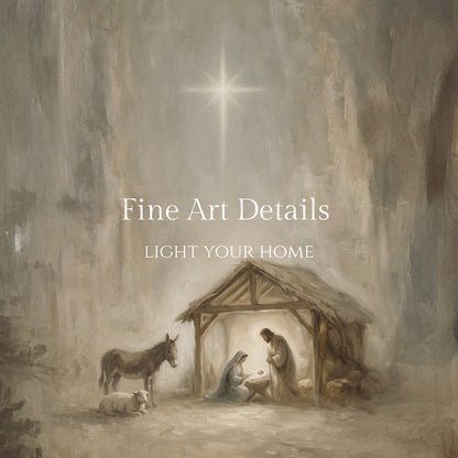 At the Manger - Canvas