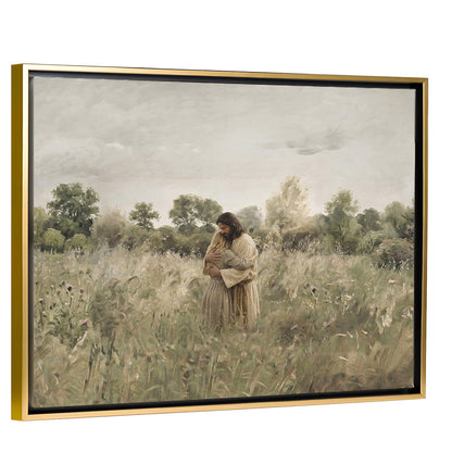 His Embrace - Blonde Girl - Canvas