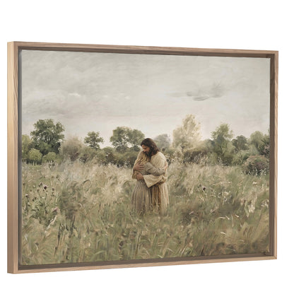 His Embrace - Blonde Girl - Canvas