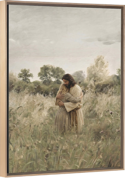 His Embrace - Blonde Girl - Canvas