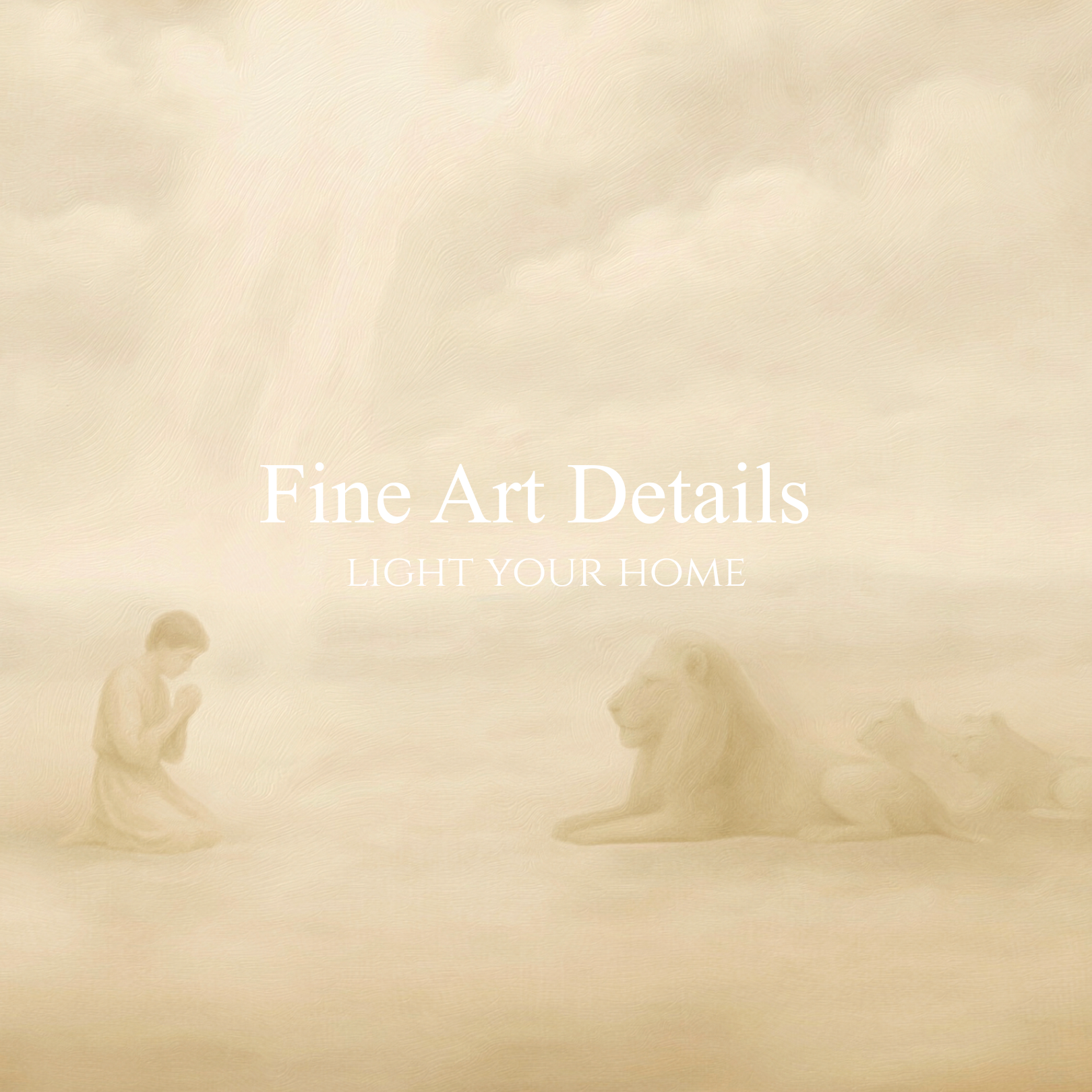 Daniel and the Lions' Den Print – Christian Art – Light Your Home