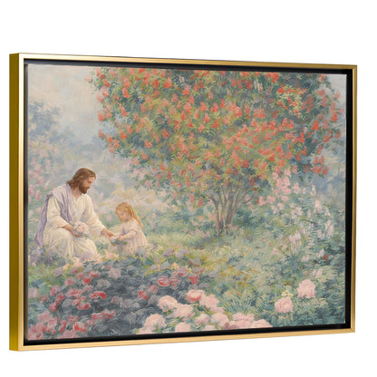 Glimpse of Heaven – Gold Framed Canvas