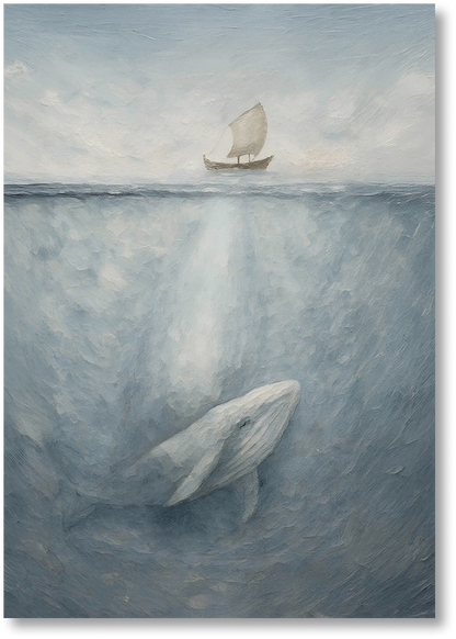 Jonah and the Whale Vertical Print