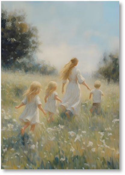 Mommy and Me, 3 Blondes - Print