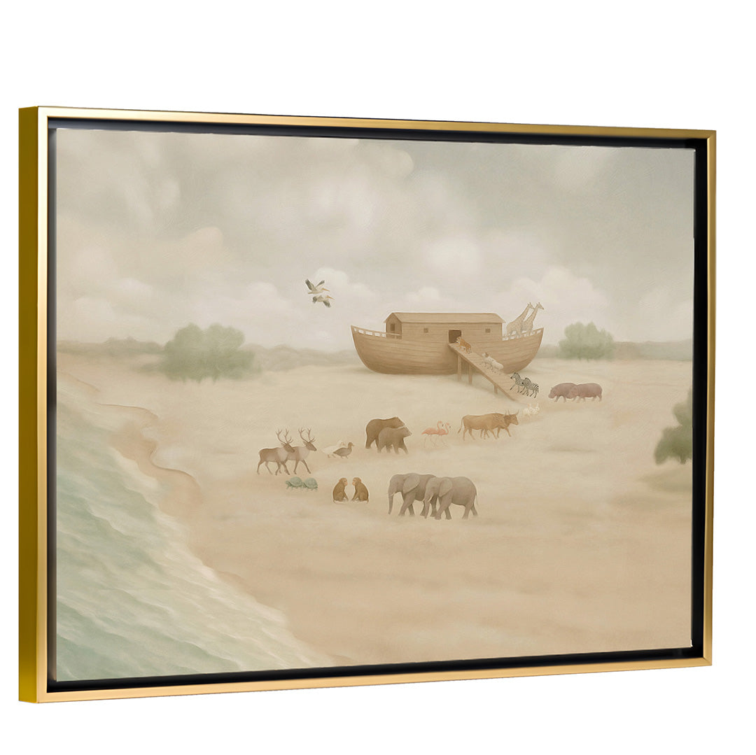 noah arks-C&P 156　22-23 Noah's Ark Canvas – Christian Wall Art – Light Your Home