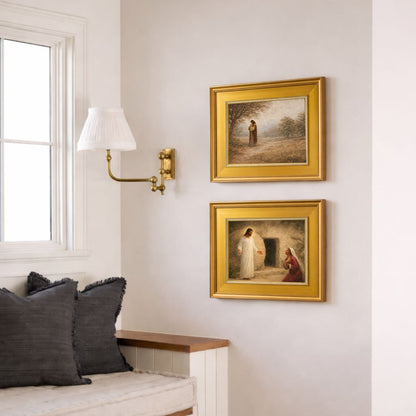 Set of 2 Framed Prints | Easter – Paths of Peace & At the Tomb