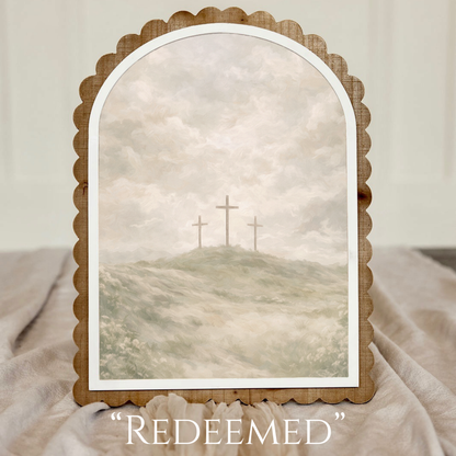 Scalloped Arch Wooden Frame - 10x14