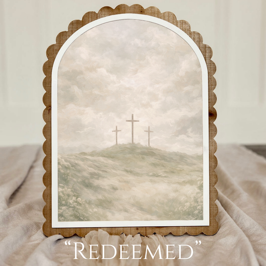 Scalloped Arch Wooden Frame - 10x14