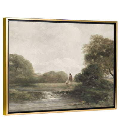 Reflected Grace - Gold Framed Canvas